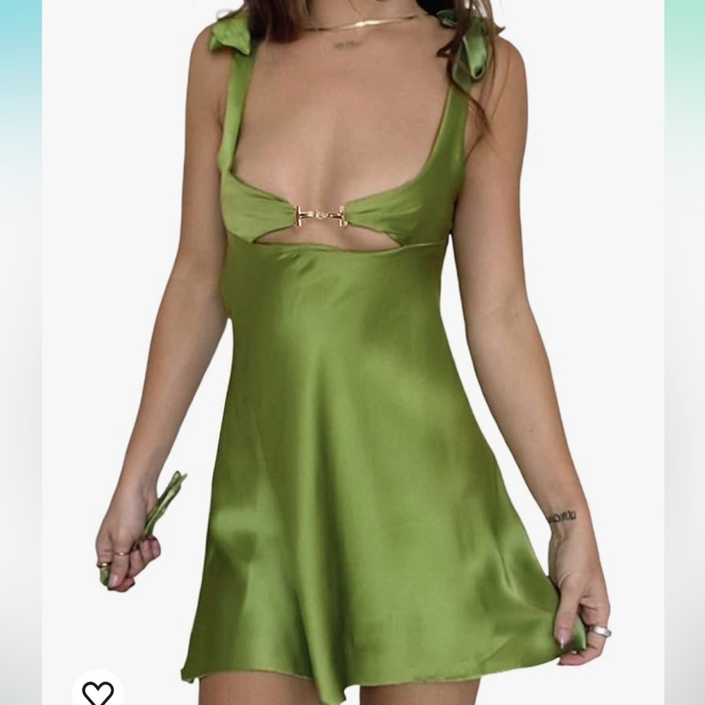 Amazon mini satin dress
